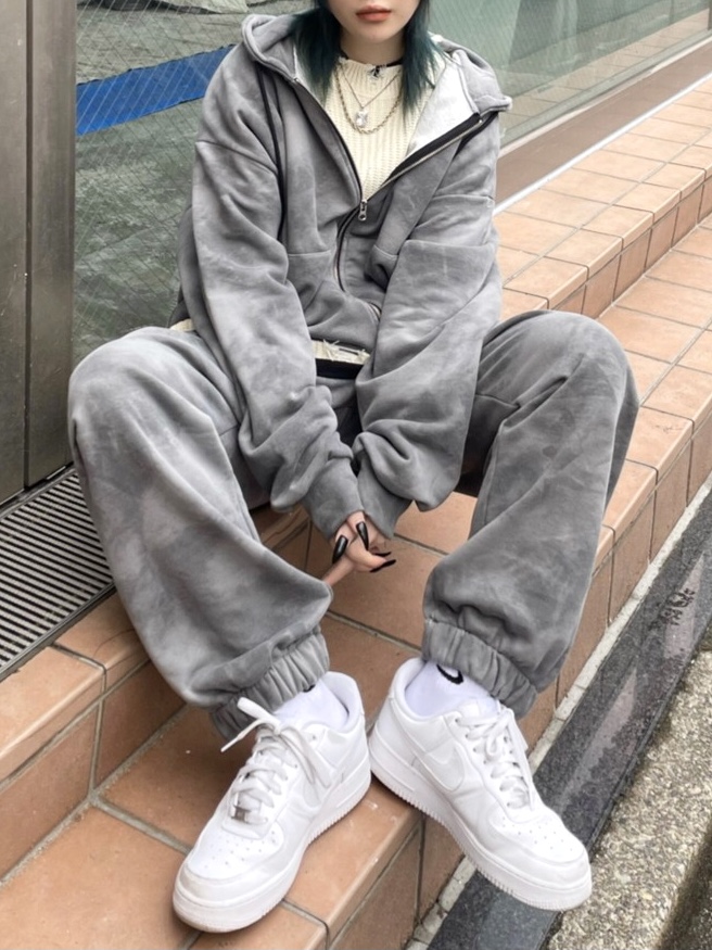 受注制【XU DOG】set up tie-dye sweat pants (2color) | OUR BRAND,XU