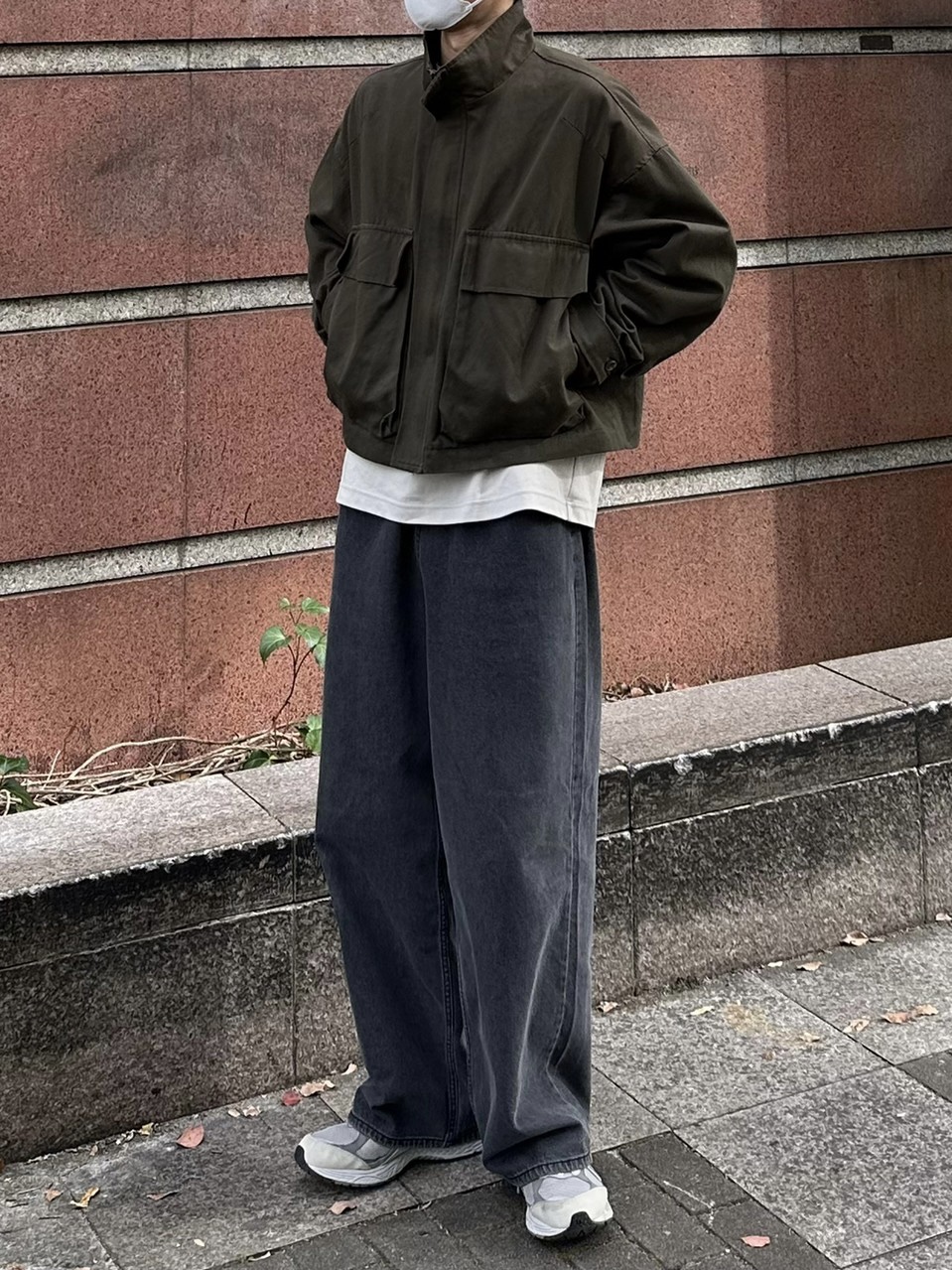 受注制【Chikashitsu +】cropped pocket bomber jacket (2color) | OUR