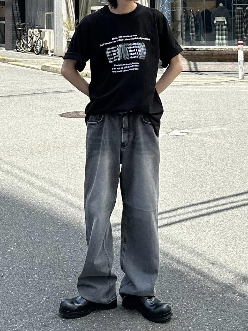 大阪店WEB限定受注制【Chikashitsu +】smokey brush deim pants