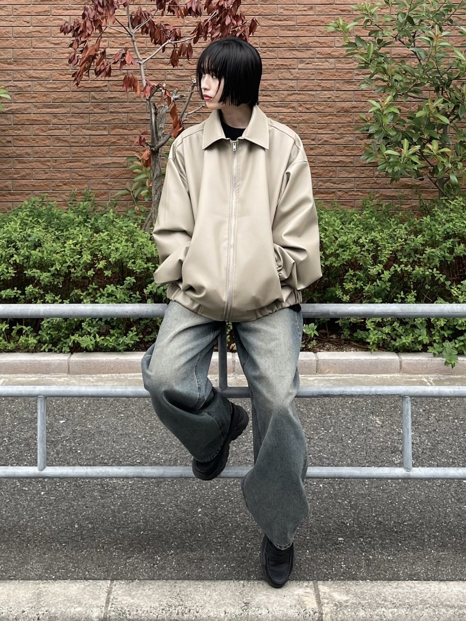 受注制【Chikashitsu +】leather blouson (3color) | OUR BRAND