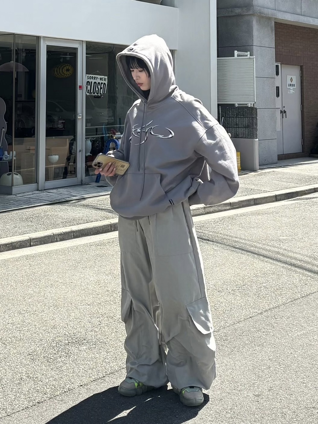 受注制【Chikashitsu +】oversized cargo pants (3color) | OUR