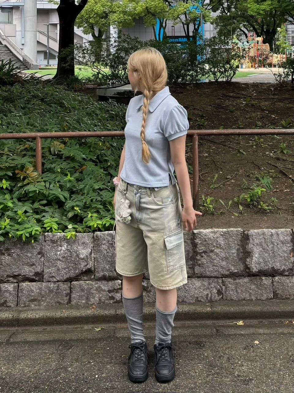 マークアンドロナ　ハワイ限定ポロシャツXL&ズボンL セットアップ マークアンドロナ ハワイ限定ポロシャツXL&ズボンL セットアップ