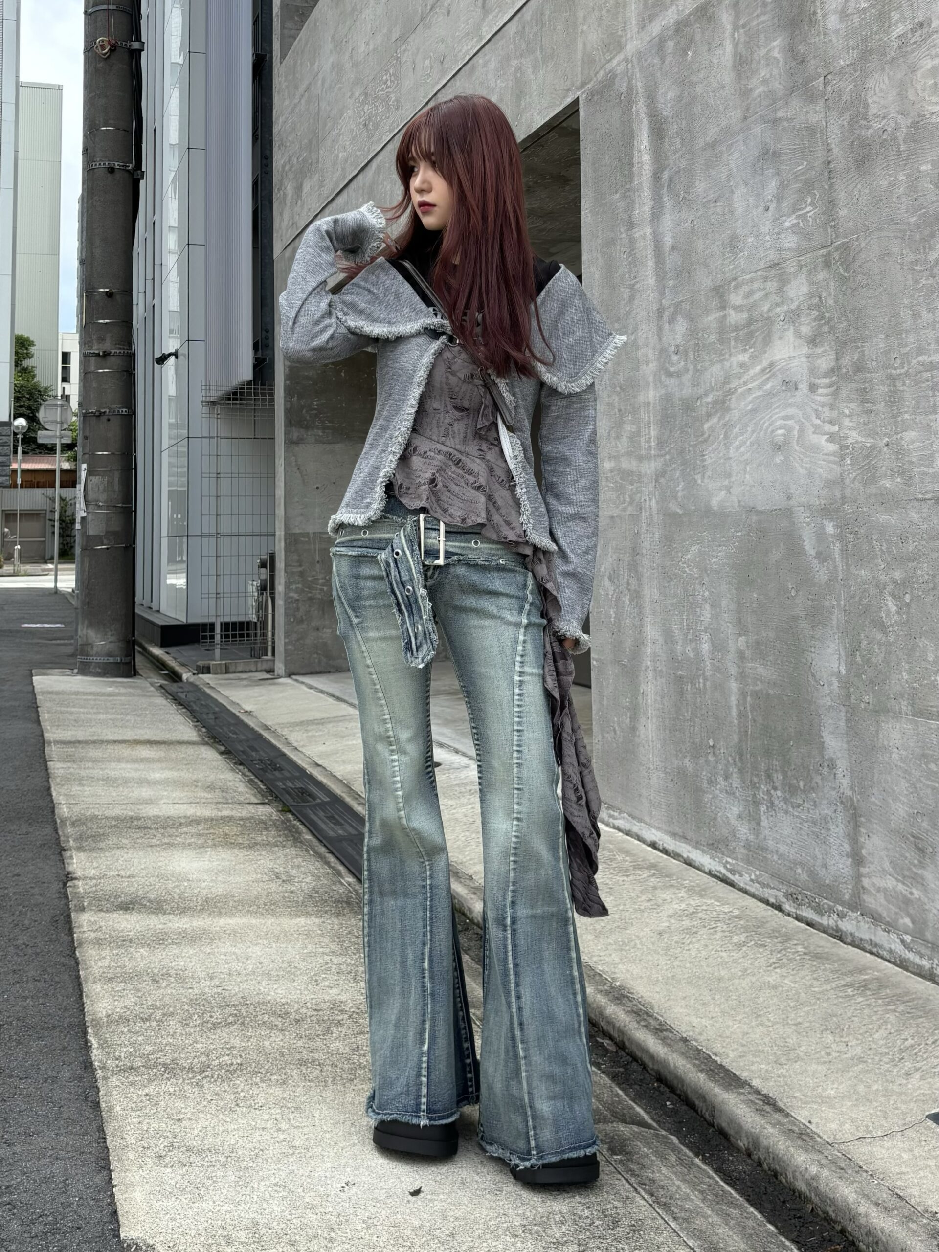 パンツ Bridge Belt Denim Pants upload_20250307_KM-25SS-PT06-