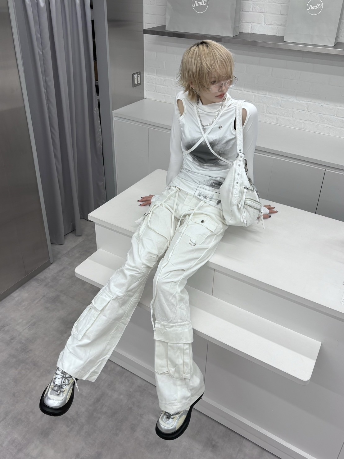 FLAREUP】Cut-out Turtleneck Long Sleeve (FL-112) | OUR BRAND