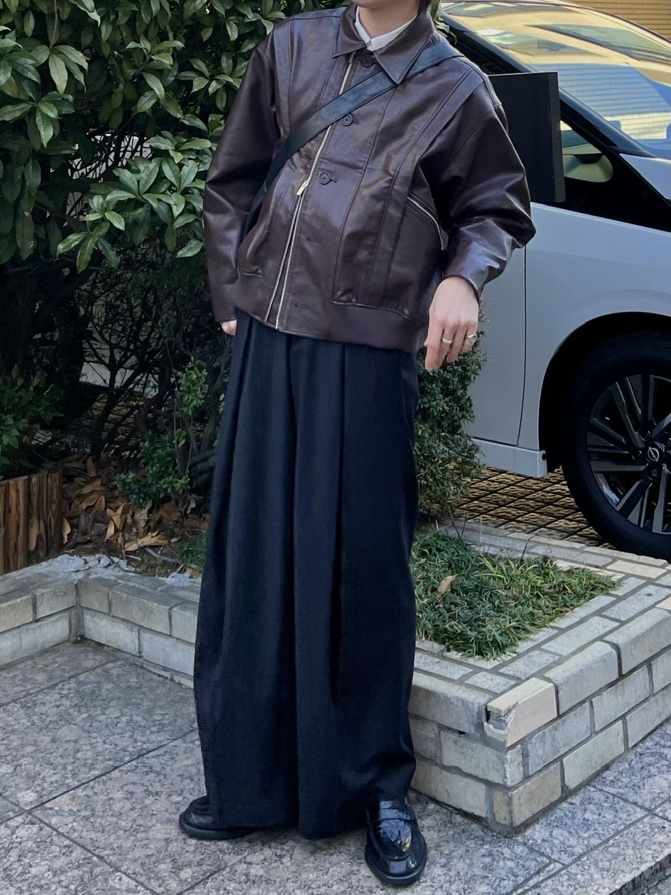 5/16 20:00予約受付開始【CS】stripe cross tuck drape slacks
