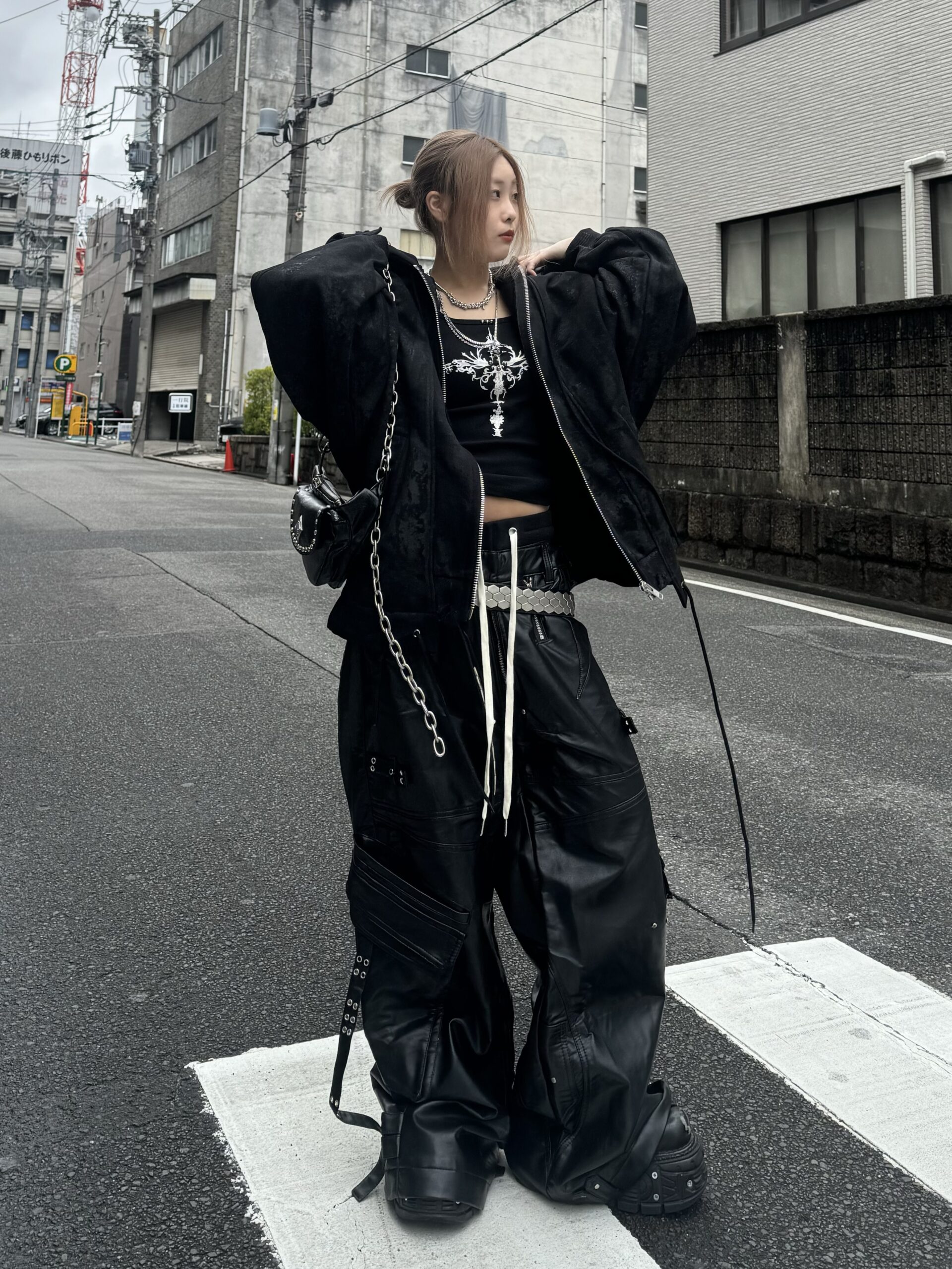 Cozy world Wide】GHIDORAH CHAOS LEATHER CARGO PANTS | OUR Cozy world Wide】GHIDORAH CHAOS LEATHER CARGO PANTS | OUR