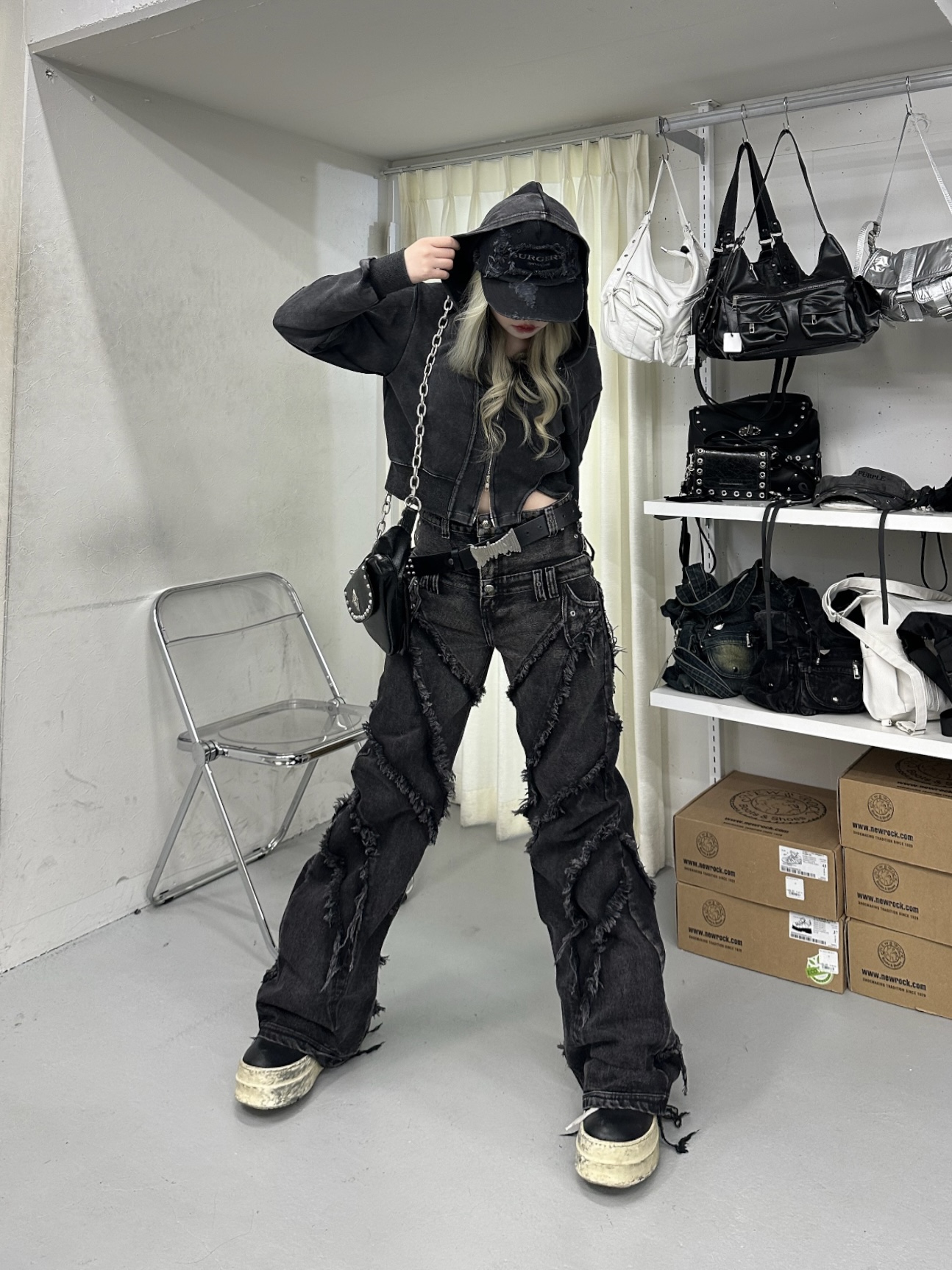 Cozy world Wide】00 KNIGHT CLUB BAGGY FLARE JEANS | OUR Cozy world Wide】00 KNIGHT CLUB BAGGY FLARE JEANS | OUR