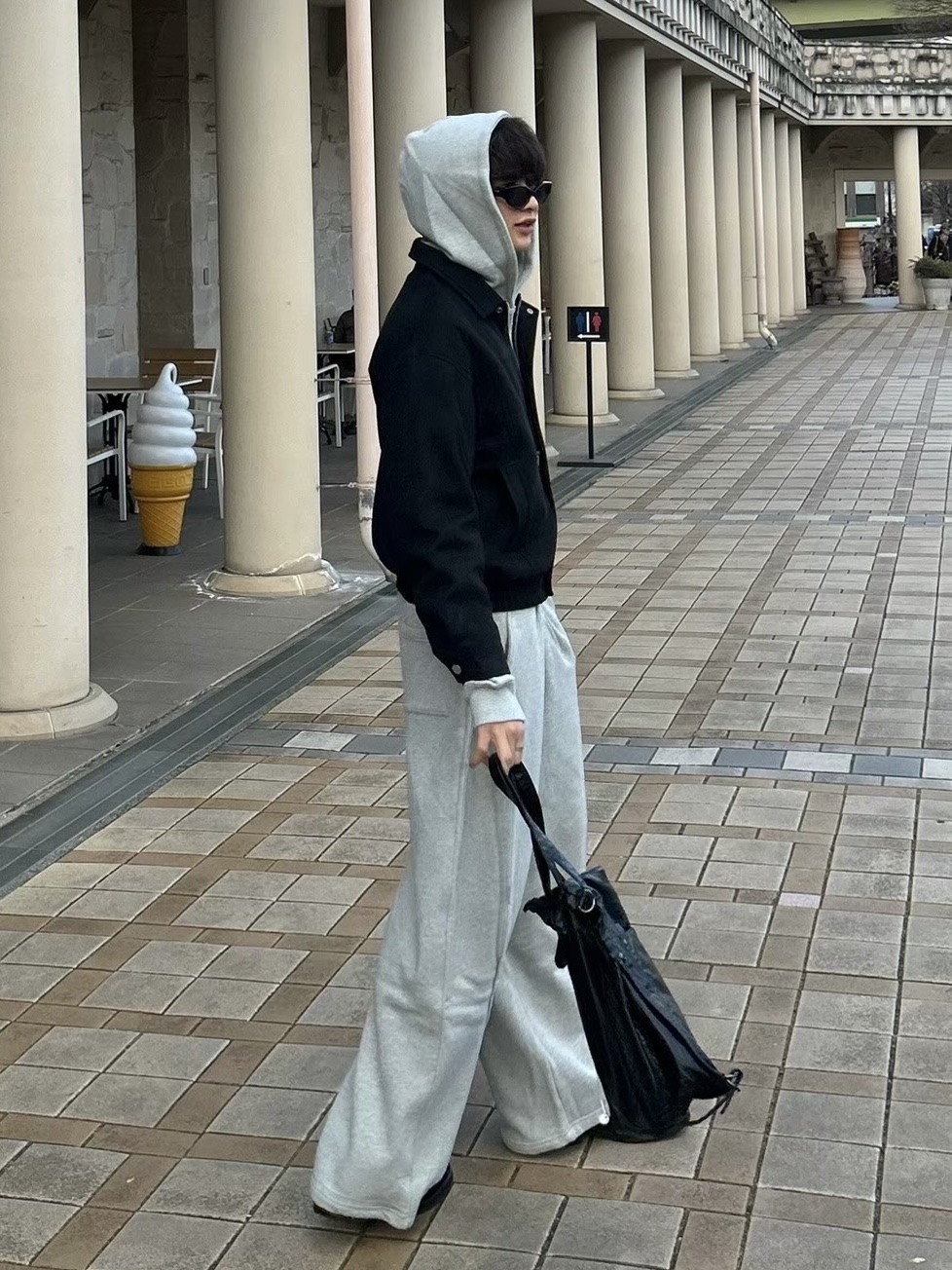 CS】2tuck sweat pants (gray) | OUR BRAND,Chikashitsu +