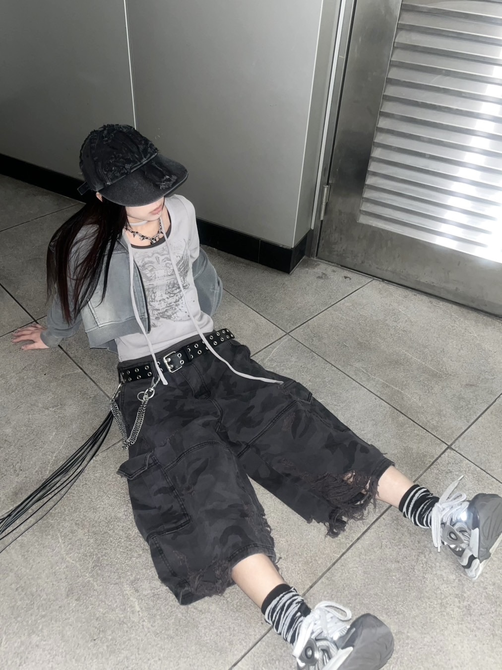 受注制【XU DOG】camouflage damage half pants (2color) | OUR 受注制【XU DOG】camouflage damage half pants (2color) | OUR