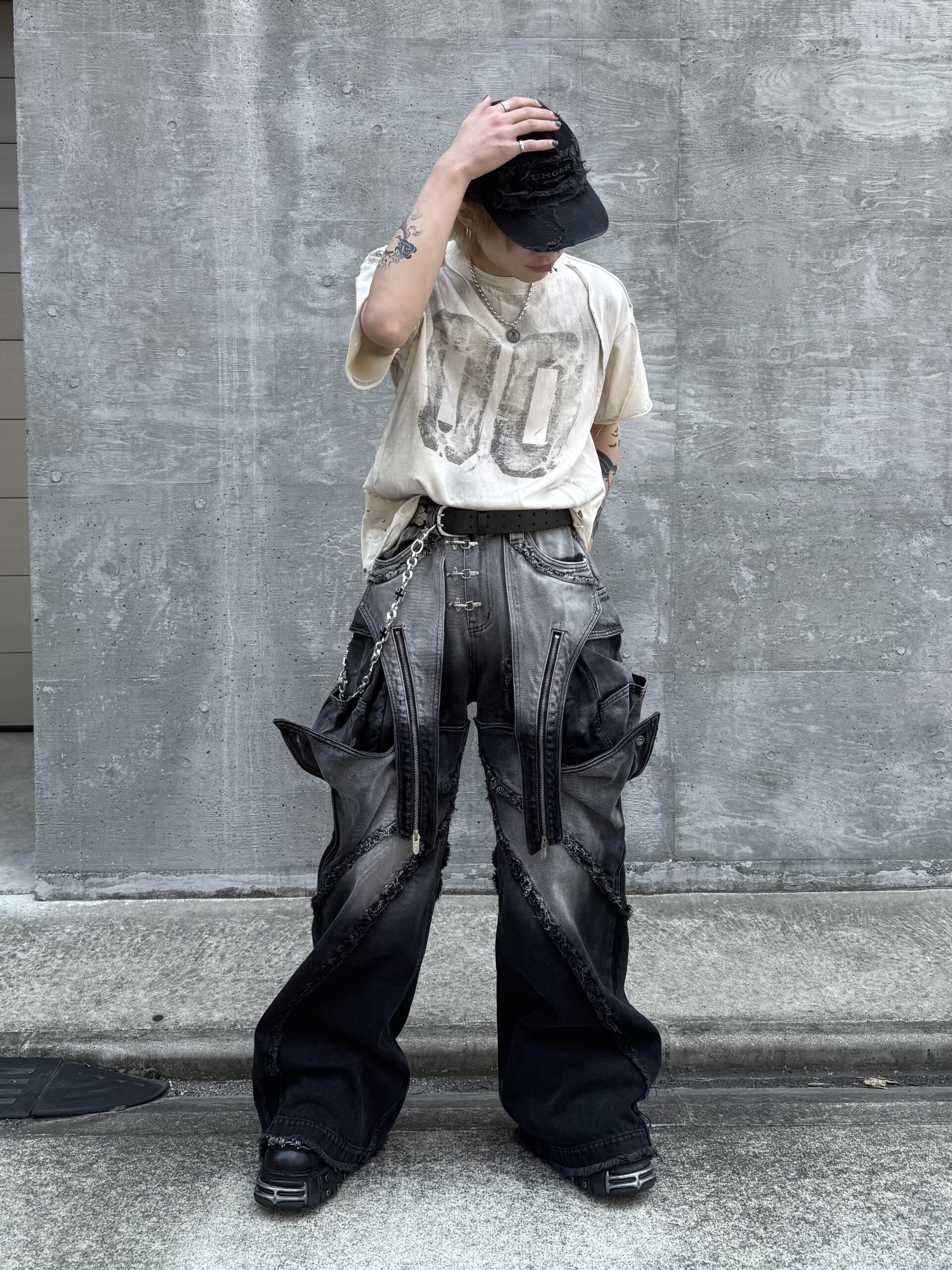 6/16再入荷【SURGERY】surgery distroyed denim cap / 【サー