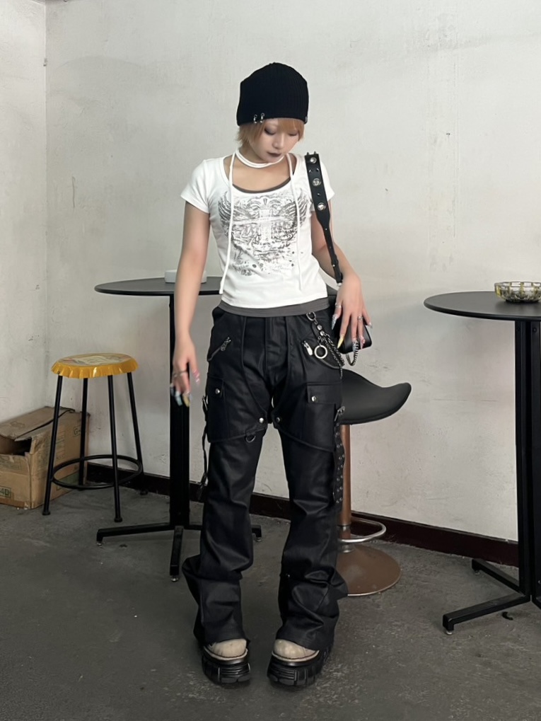 tシャツ 「XU」tie set cross wing tee レディース XU】tie set cross wing tee（Tシャツ/カットソー）｜XU