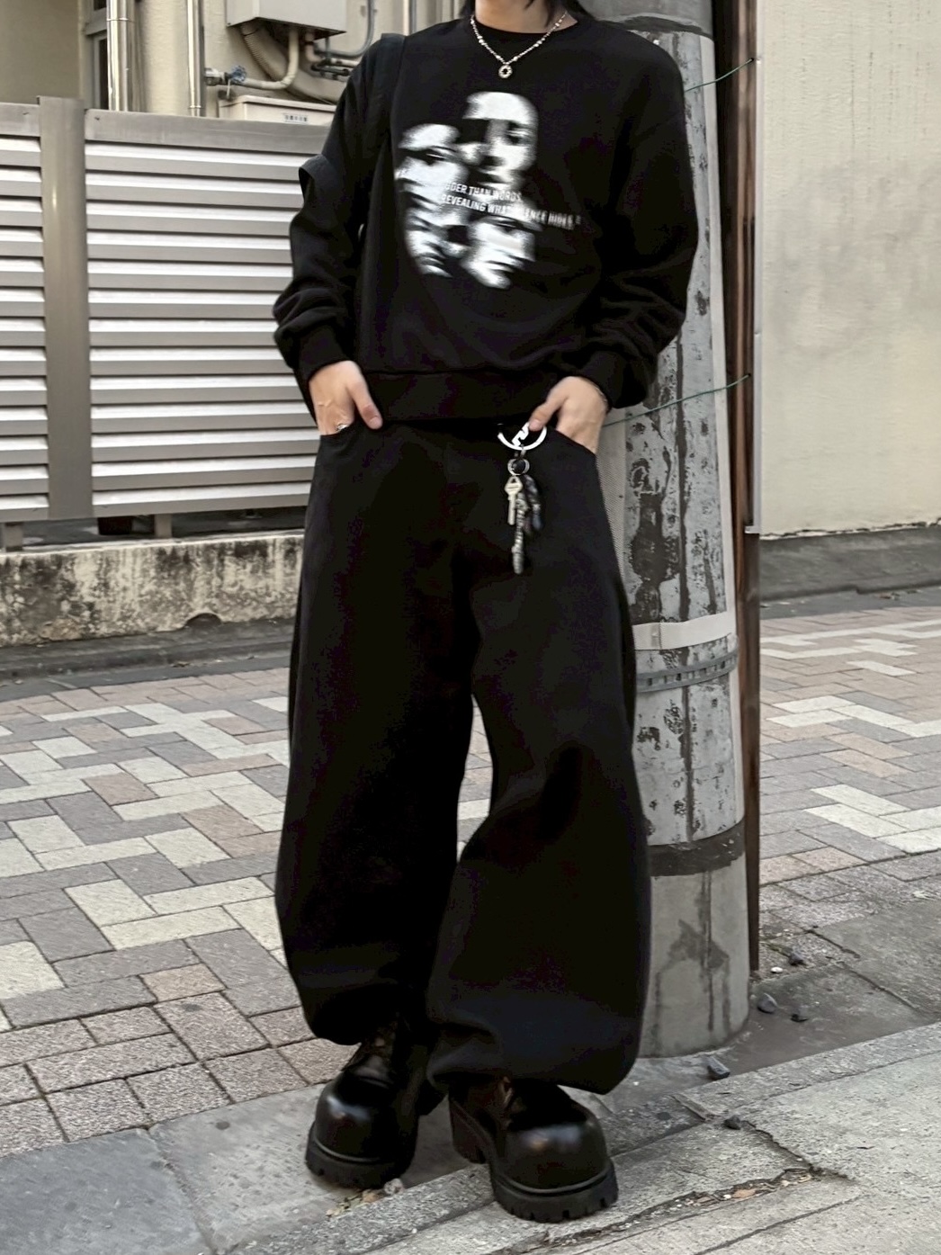 受注制【nmtc +】face sweat shirts / 【エヌエムティーシープラス