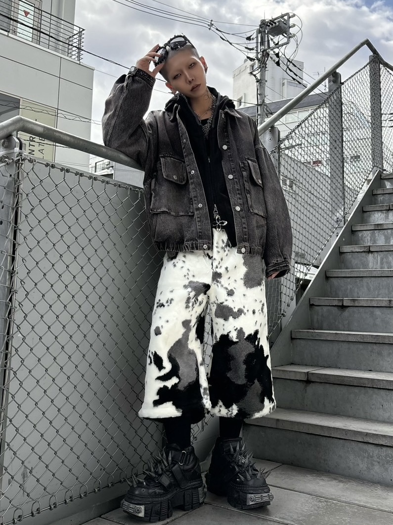 パンツ KISS THE CLUB cozy fur shorts cow cozy fur shorts | KISS