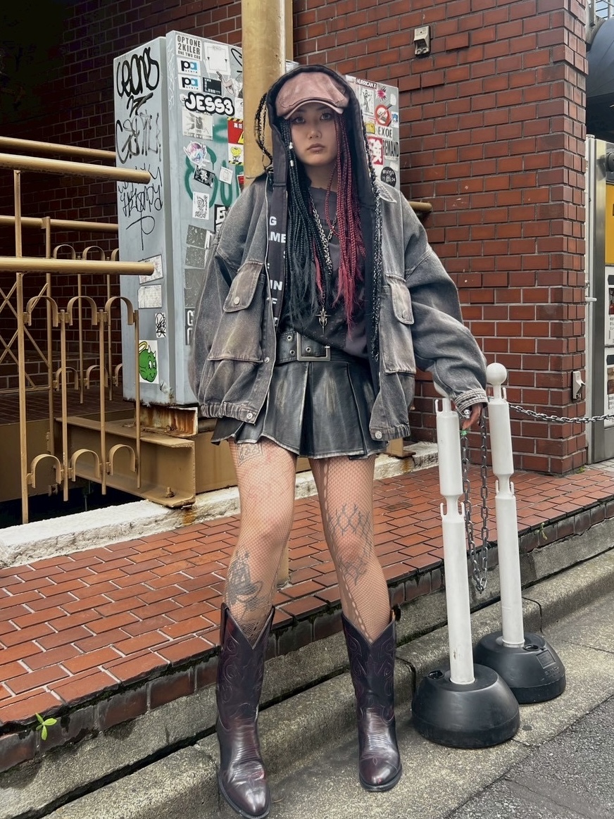 Never mind the XU】belt pleats denim skirt (2color) | OUR BRAND