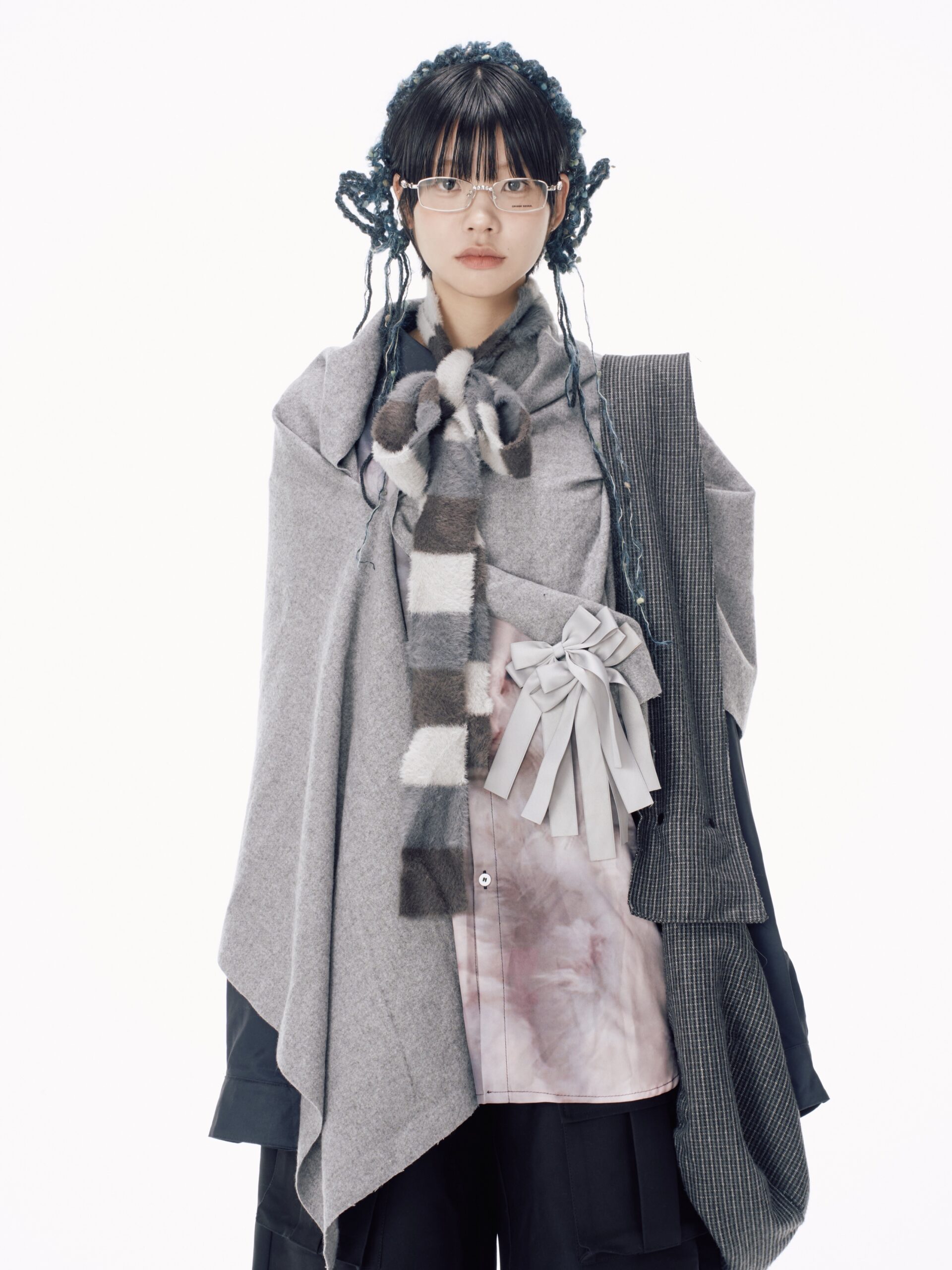 受注制【Nerd out XU】ugly cat long sleeve shirt | OUR BRAND,Nerd